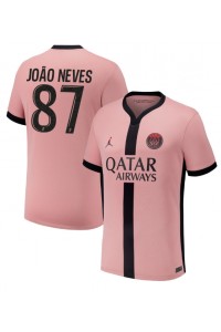 Fotbalové Dres Paris Saint-Germain Joao Neves #87 Třetí Oblečení 2024-25 Krátký Rukáv